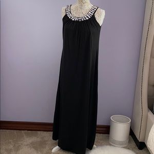 Bling front maxi dress